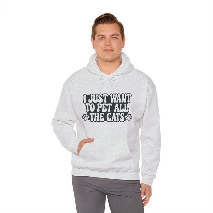 Pet All The Cats Hooded Sweatshirt