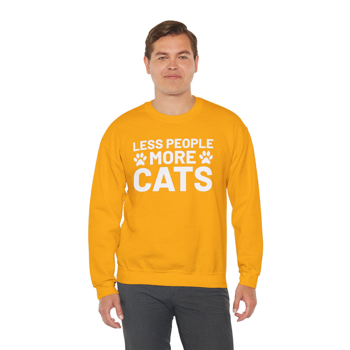 Less People More Cats Crewneck Sweatshirt