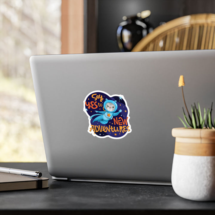 Adventure Kitty Sticker
