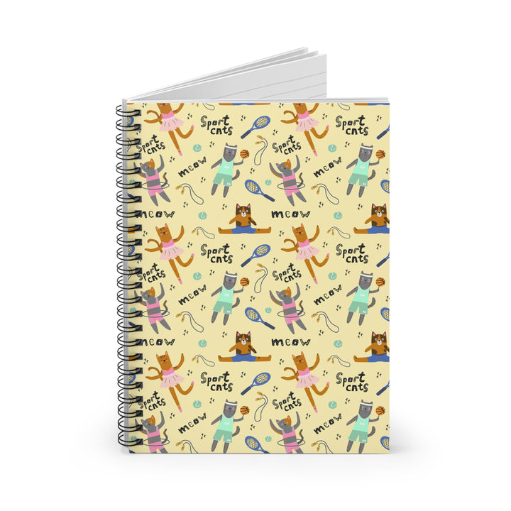 Sporty Cat Spiral Notebook