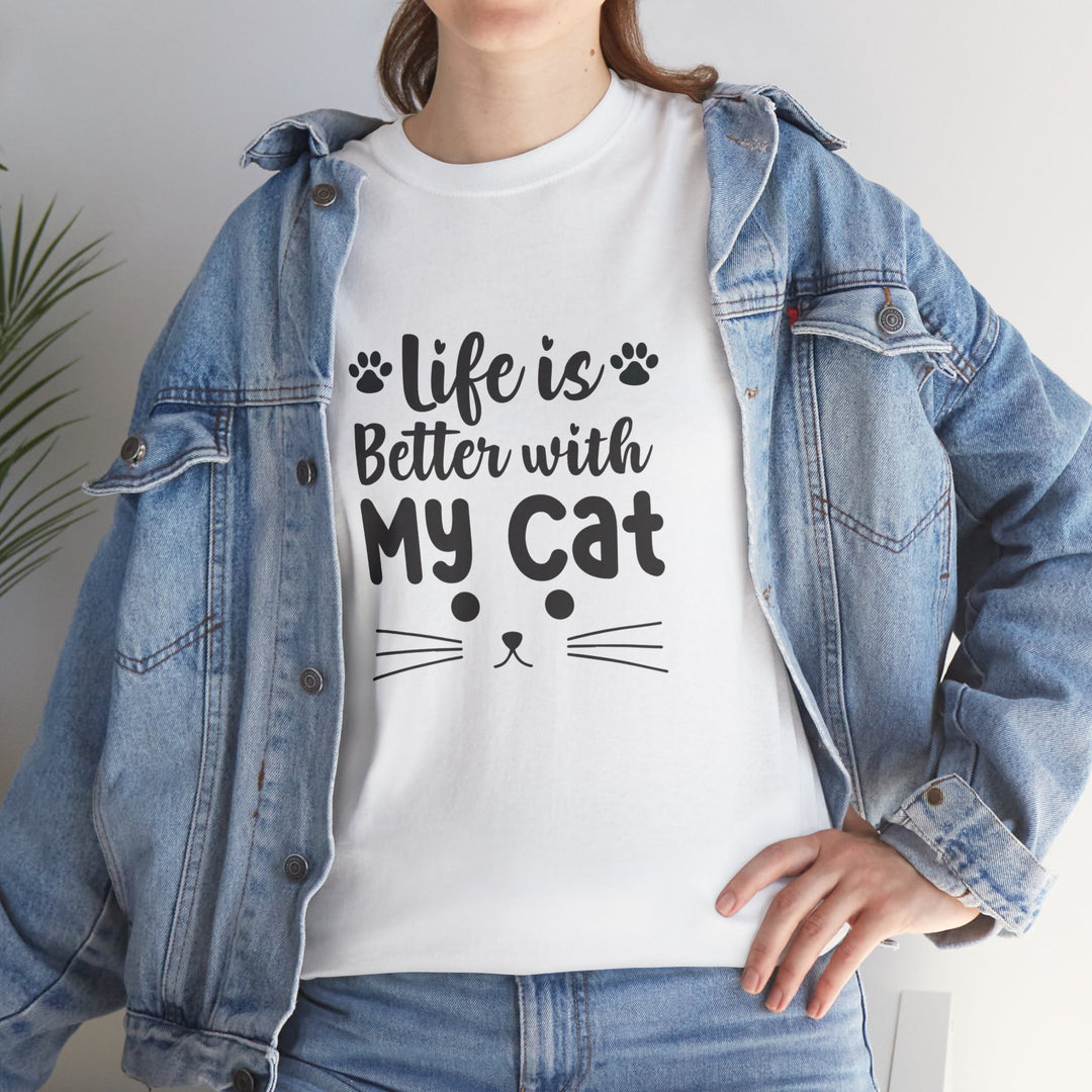 Better With My Cat Cotton Tee