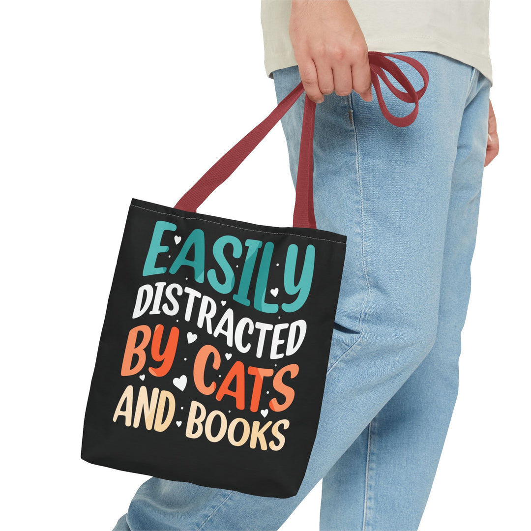 Cats and Books Tote Bag