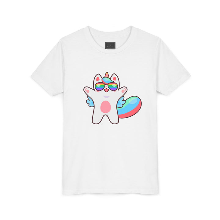Caticorn Party Time Youth Short Sleeve Tee