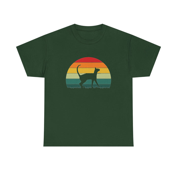 Sunset Cat Cotton Tee