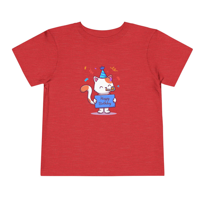 Birthday Celebration Cat Toddler Tee