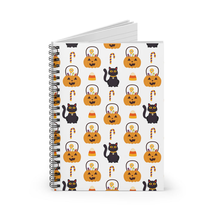 Happy Halloween Cat Spiral Notebook