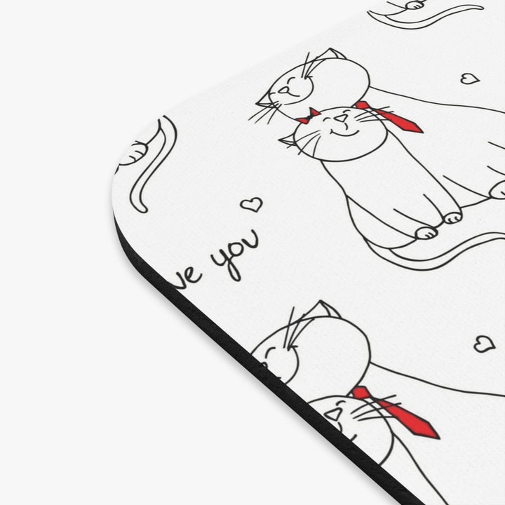 Cat Love Mouse Pad