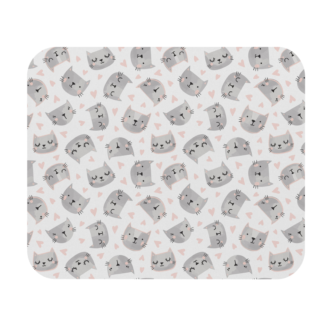 Sweet Gray Kitty Mouse Pad
