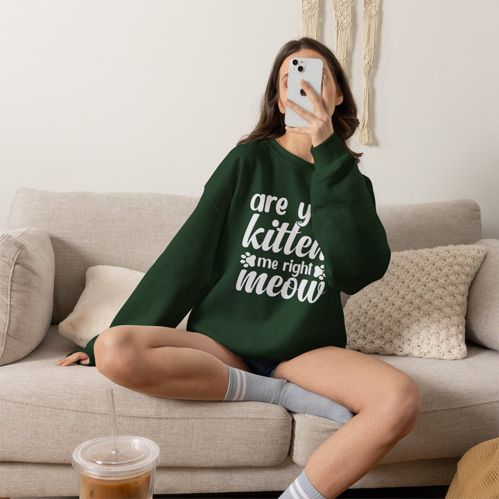 Kitten Me Right Meow Crewneck Sweatshirt