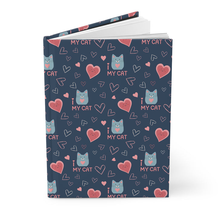I Love My Cat Hardcover Journal