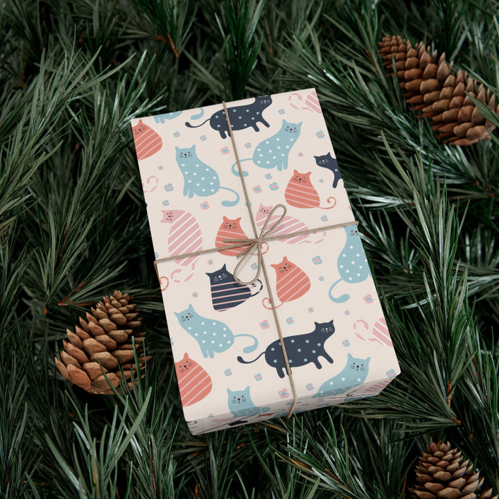 Striped Cat Gift Wrap