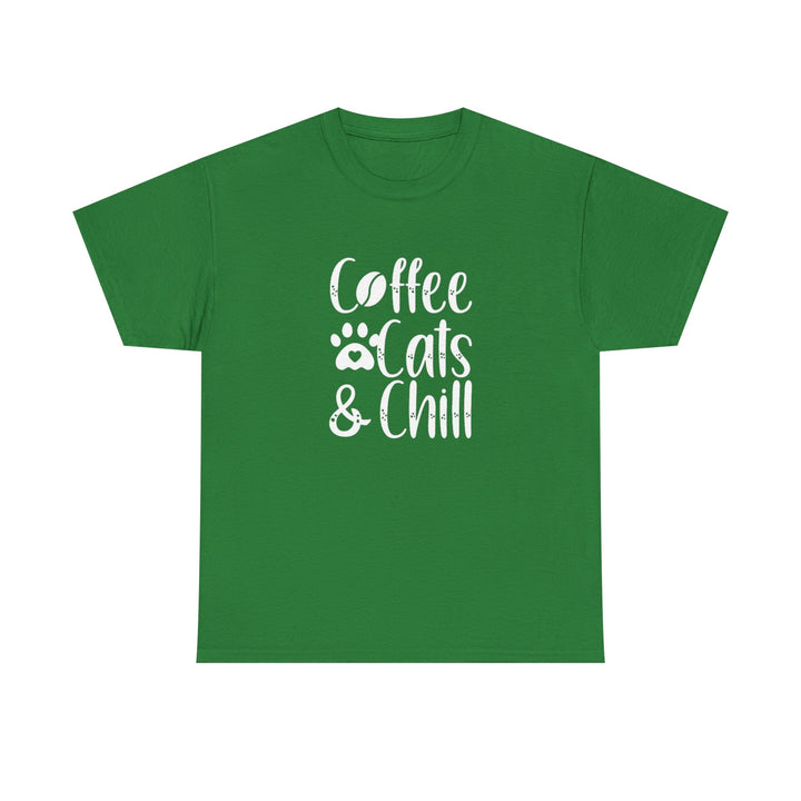 Coffee Cats and Chill Cotton Tee