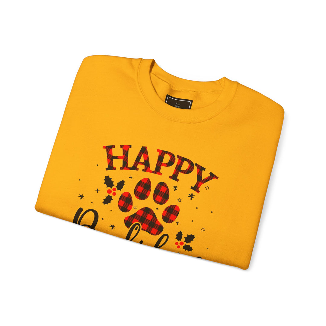 Happy Pawlidays Unisex Crewneck Sweatshirt