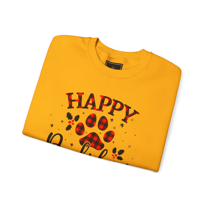 Happy Pawlidays Unisex Crewneck Sweatshirt