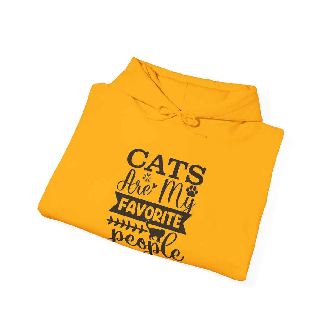 Cats Are My Favorite People Hooded Sweatshirt