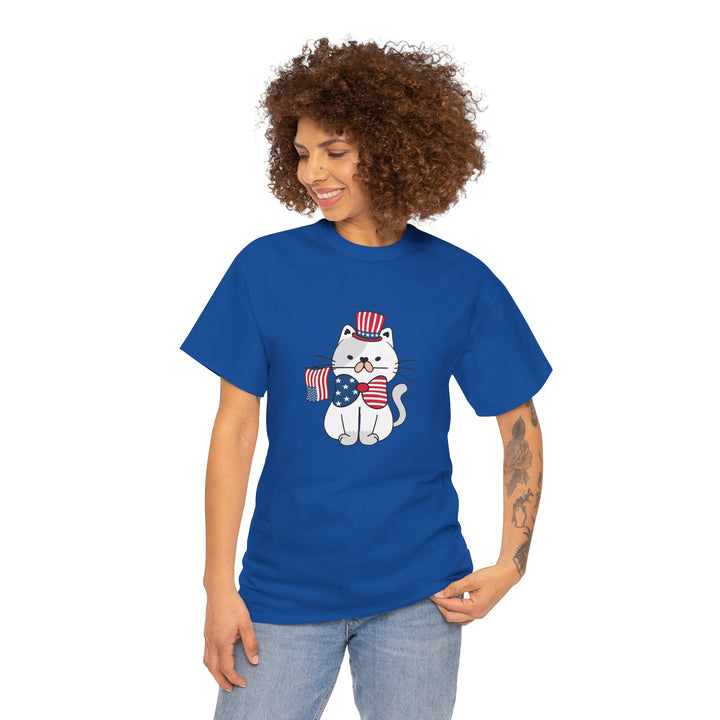 Patriotic Cat Cotton Tee