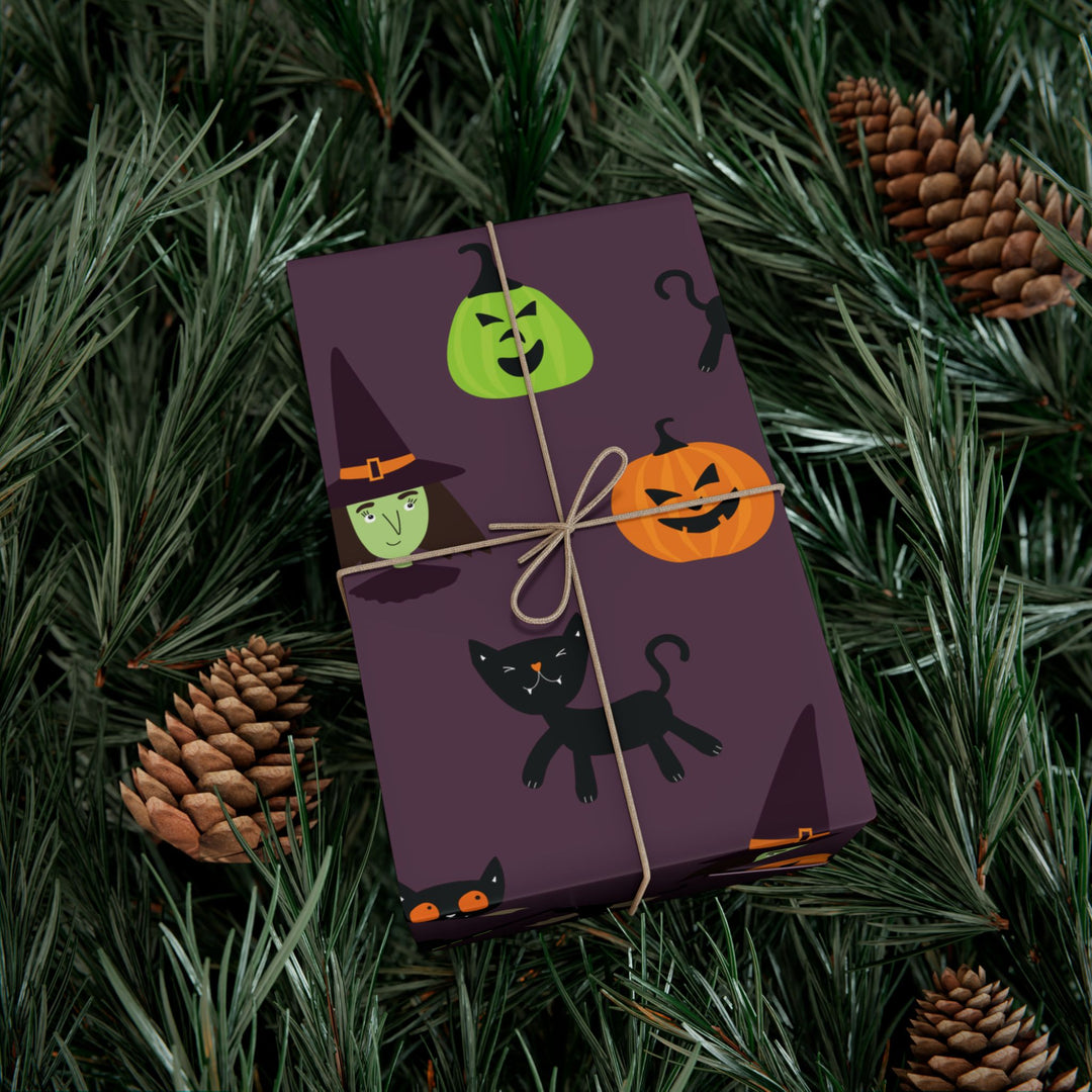 Spooky Black Cat Gift Wrap