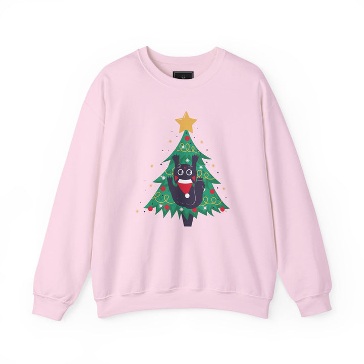 Tree Climbing Kitty Crewneck Sweatshirt