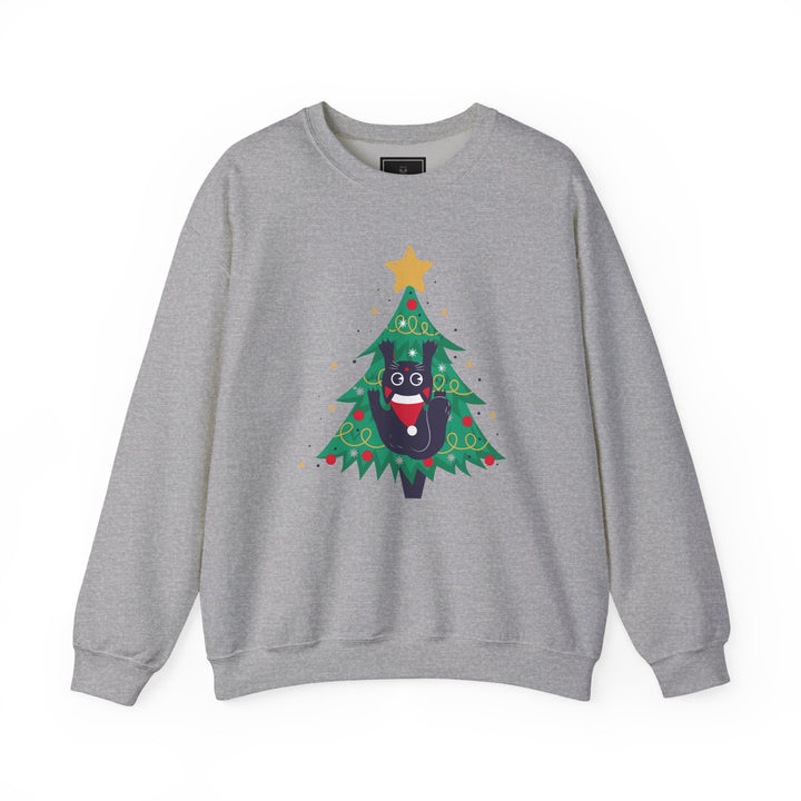 Tree Climbing Kitty Crewneck Sweatshirt