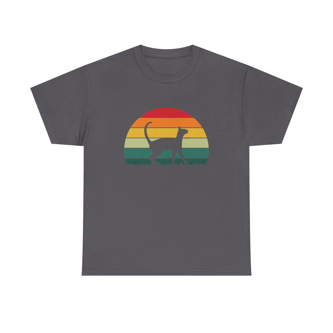 Sunset Cat Cotton Tee