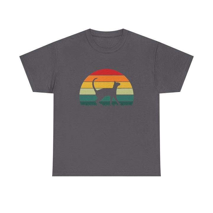 Sunset Cat Cotton Tee