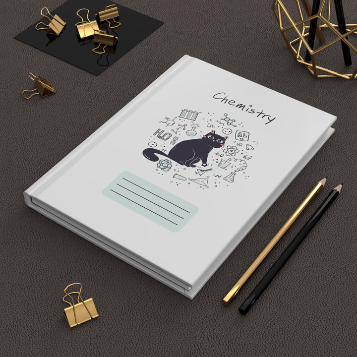 Chemistry Cat Hardcover Journal