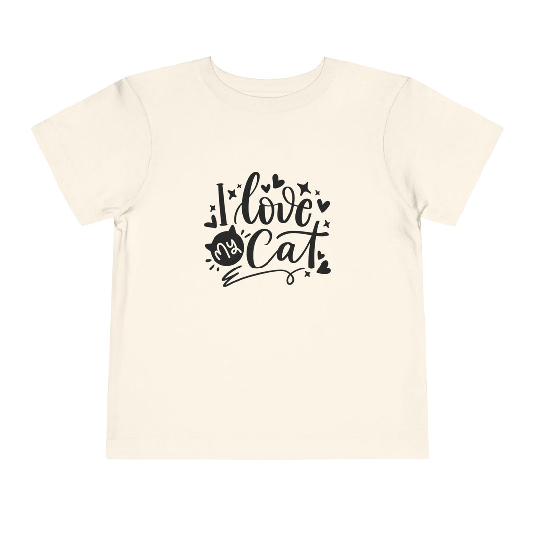 I Love My Cat Toddler Tee