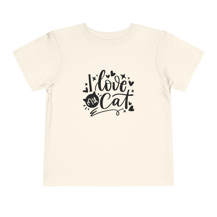 I Love My Cat Toddler Tee