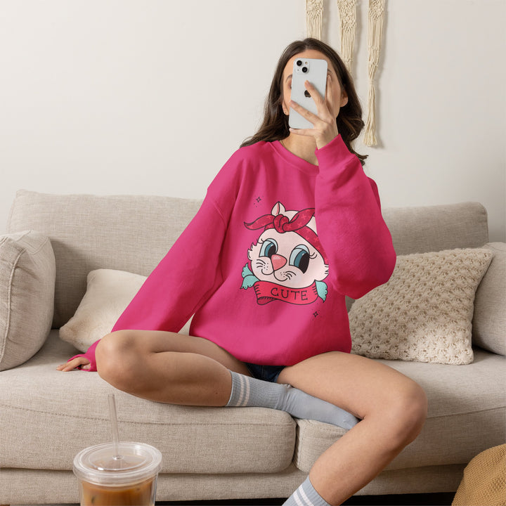 Tattoo Cat Crewneck Sweatshirt