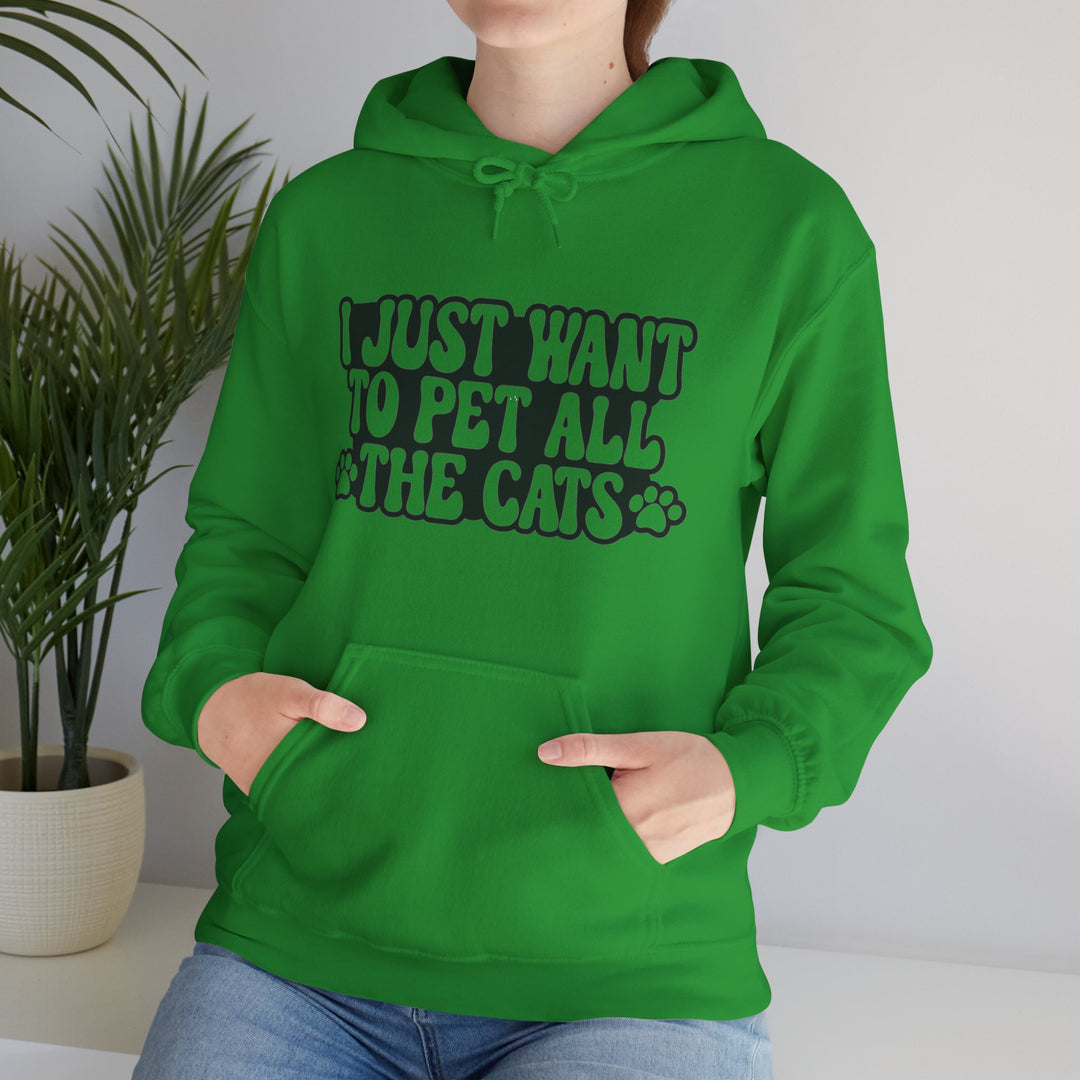 Pet All The Cats Hooded Sweatshirt
