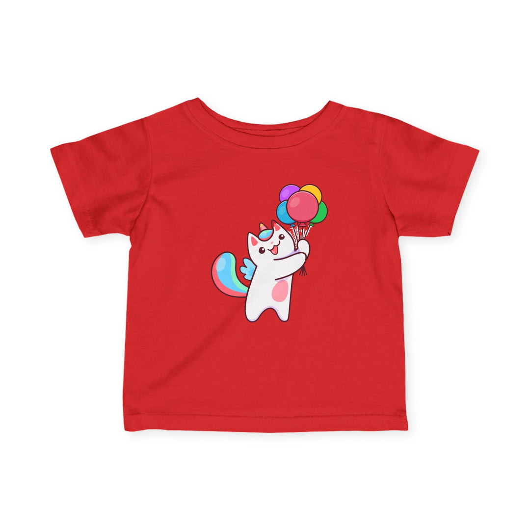 Caticorn and Balloons Infant Fine Jersey Tee