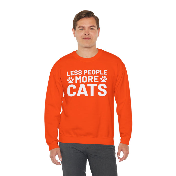 Less People More Cats Crewneck Sweatshirt