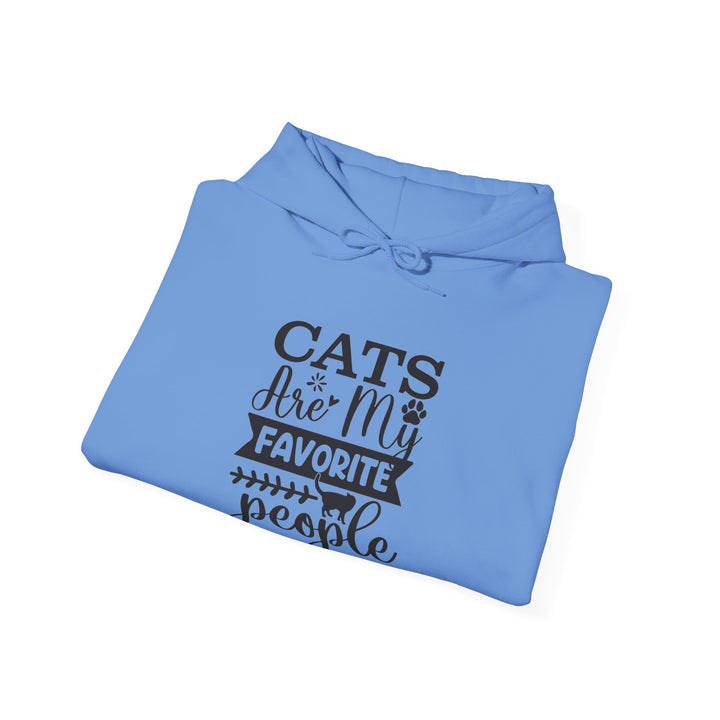 Cats Are My Favorite People Hooded Sweatshirt