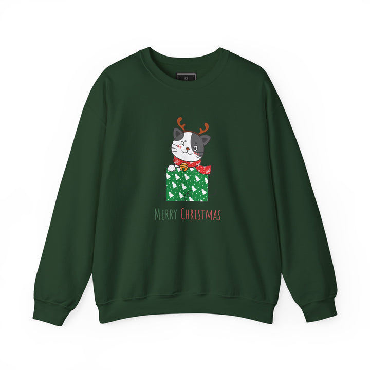 Gift Wrapped Cat Crewneck Sweatshirt