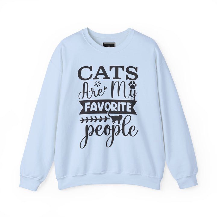 Cats Are My Favorite People Crewneck Sweatshirt