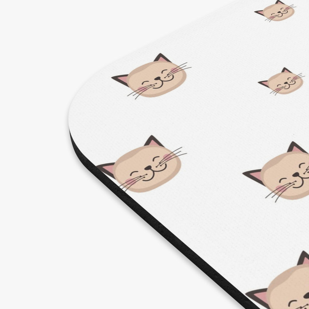Happy Tabby Cat Mouse Pad