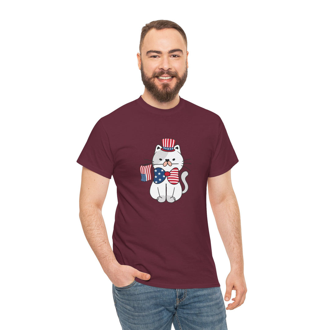 Patriotic Cat Cotton Tee