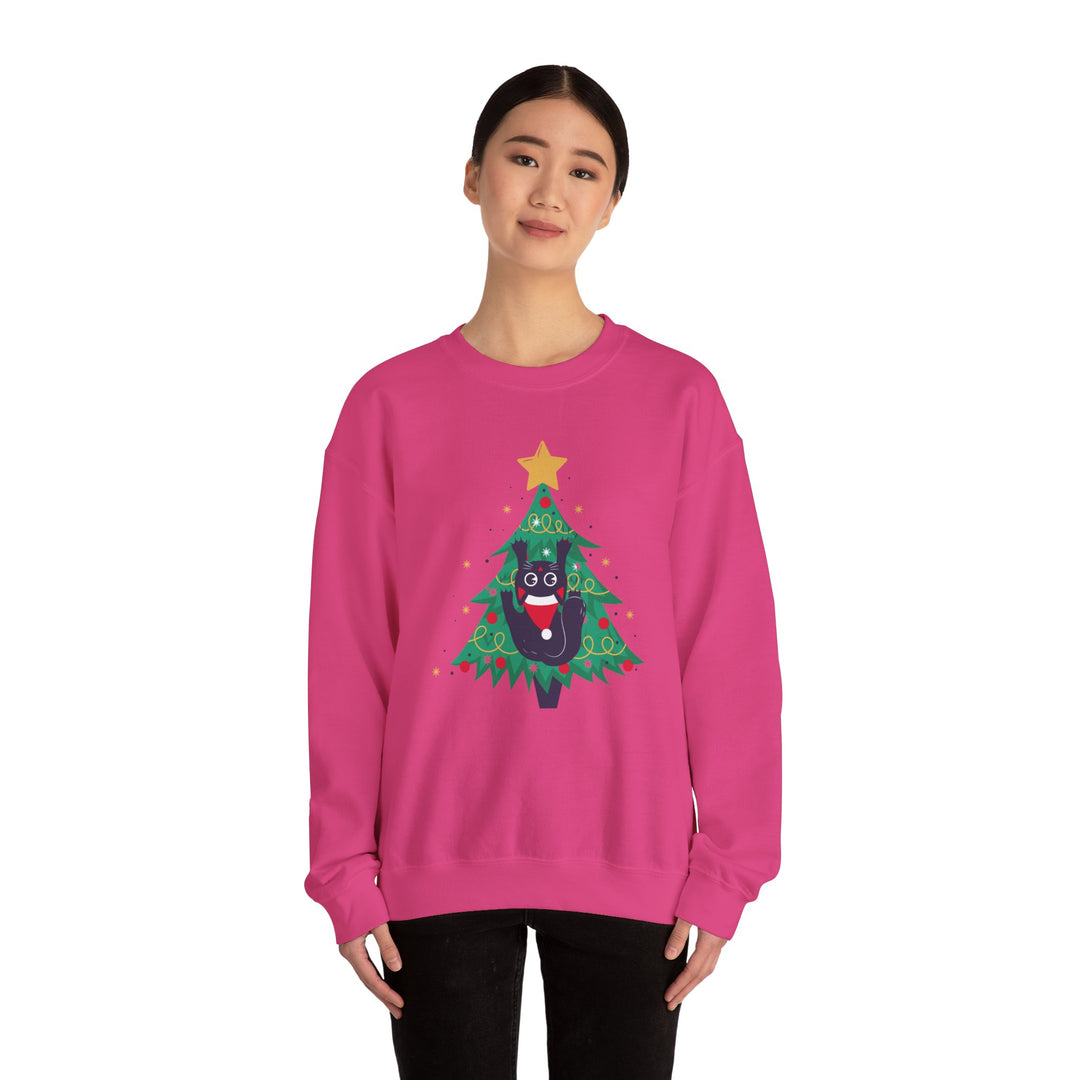Tree Climbing Kitty Crewneck Sweatshirt