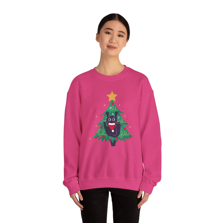 Tree Climbing Kitty Crewneck Sweatshirt