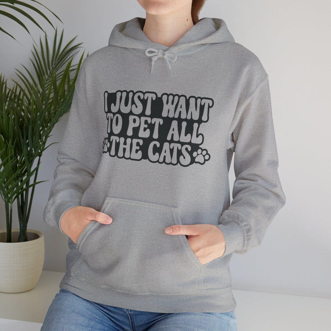 Pet All The Cats Hooded Sweatshirt