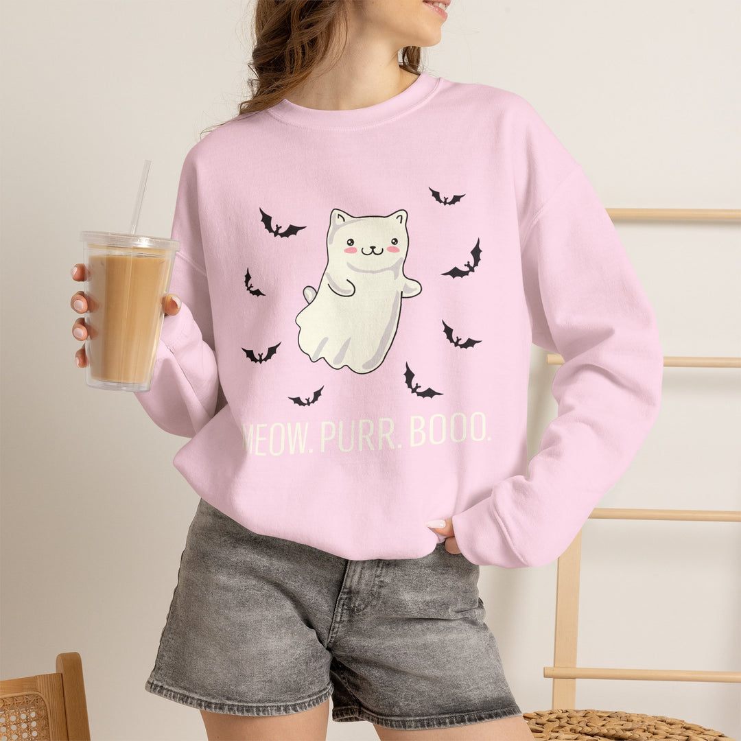 Meow. Purr. Boo. Unisex Crewneck Sweatshirt