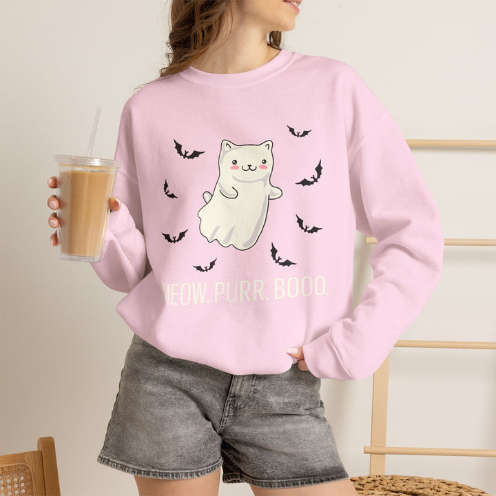 Meow. Purr. Boo. Unisex Crewneck Sweatshirt