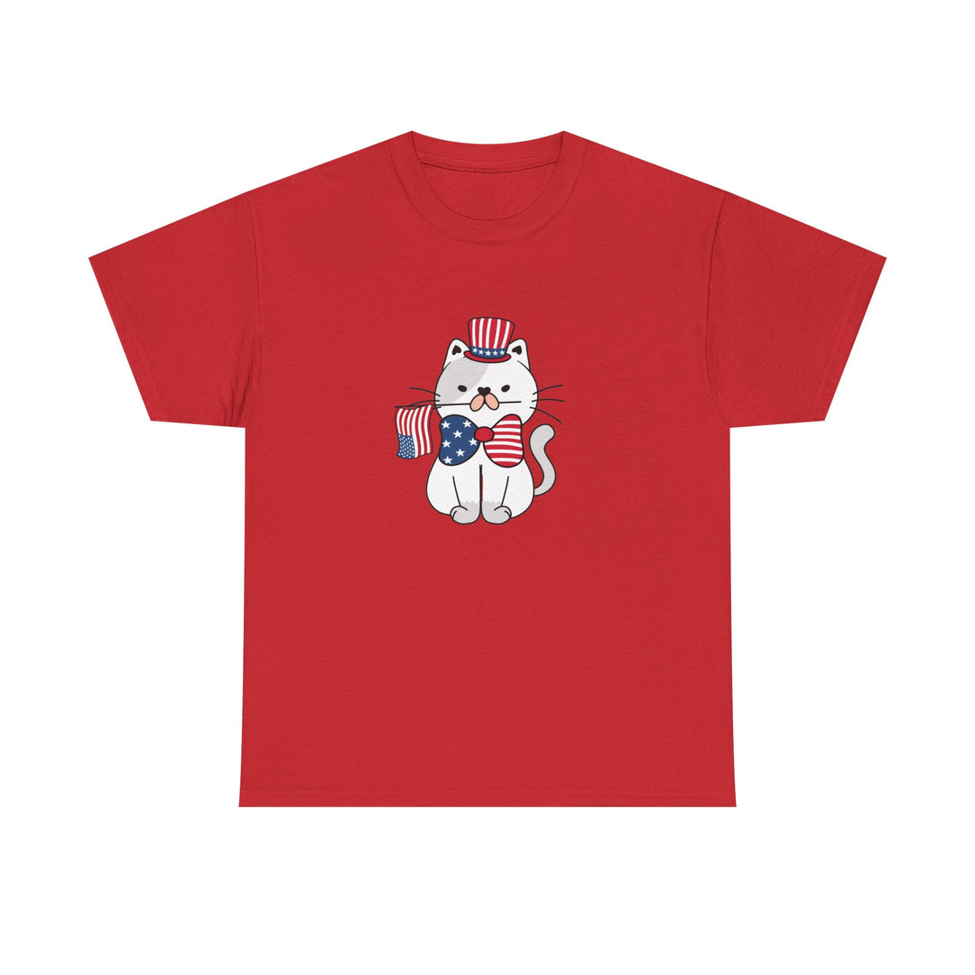 Patriotic Cat Cotton Tee
