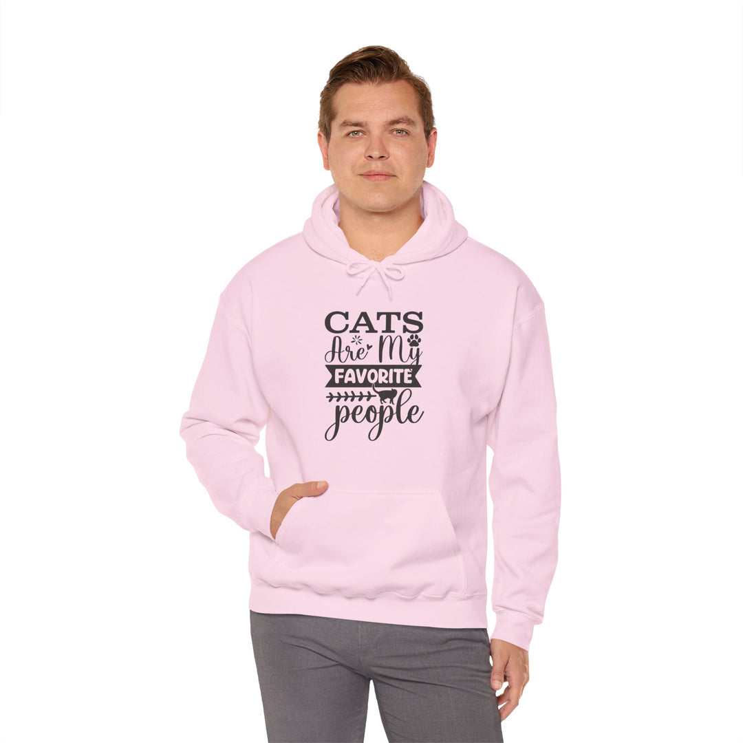Cats Are My Favorite People Hooded Sweatshirt