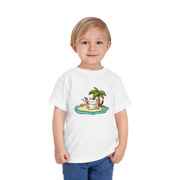 Tropical Cat Toddler Tee