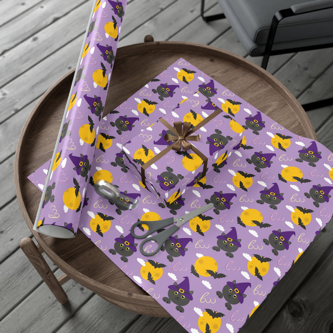 Boo-tiful Cat Gift Wrap