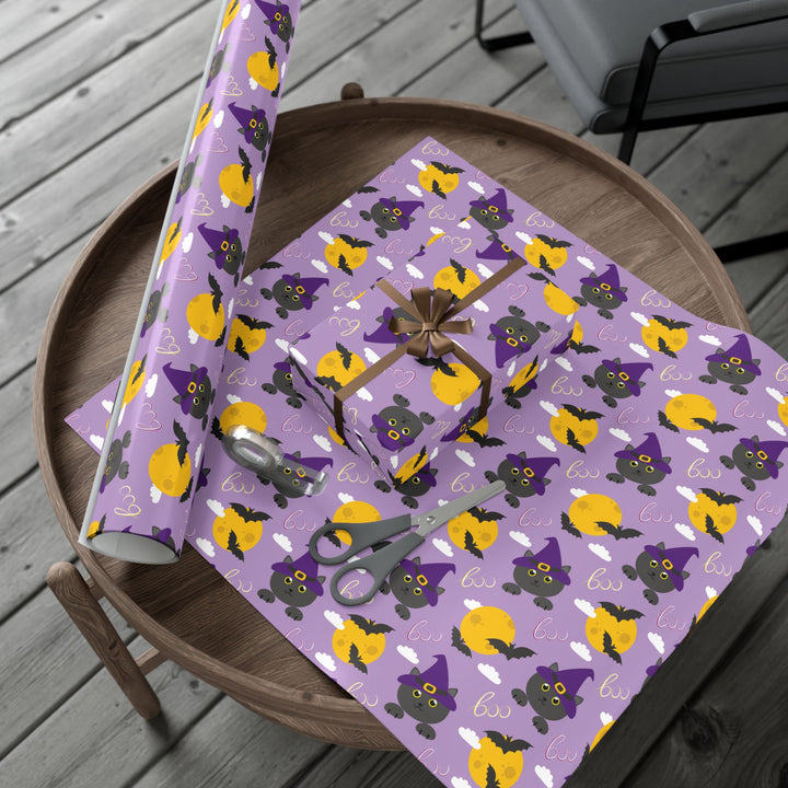 Boo-tiful Cat Gift Wrap