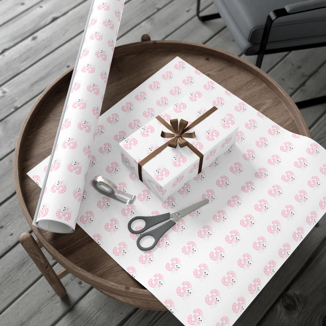Happy 3rd Birthday Cat Gift Wrap