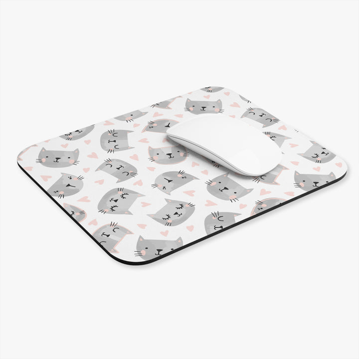 Sweet Gray Kitty Mouse Pad