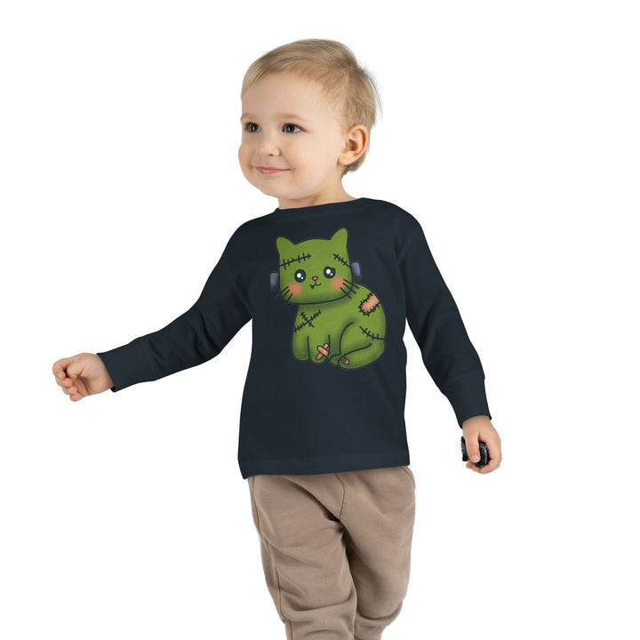 Frankenkitty Toddler Long Sleeve Tee
